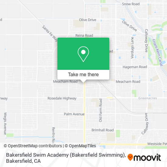 Mapa de Bakersfield Swim Academy (Bakersfield Swimming)