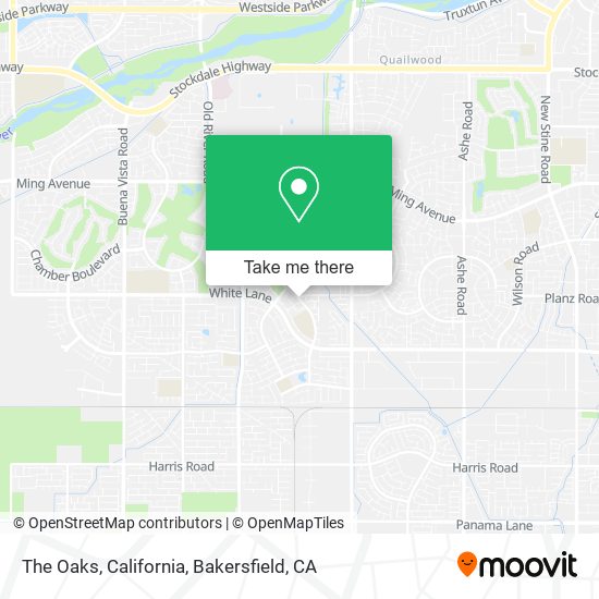 The Oaks, California map