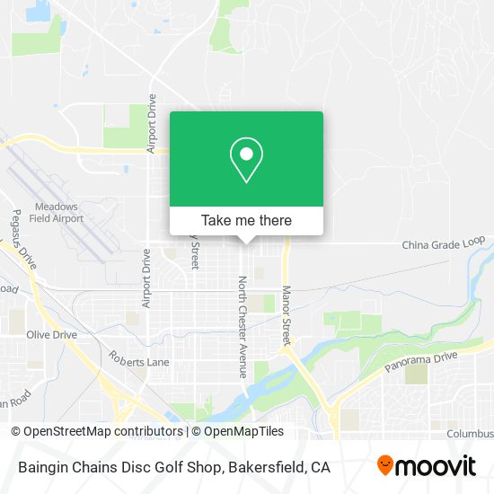 Baingin Chains Disc Golf Shop map