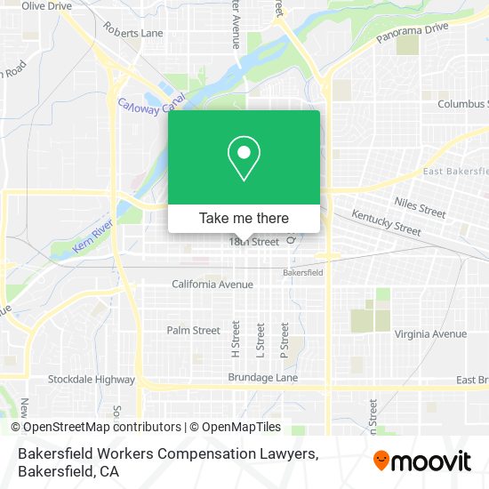 Bakersfield Workers Compensation Lawyers map