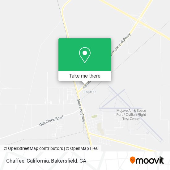 Chaffee, California map