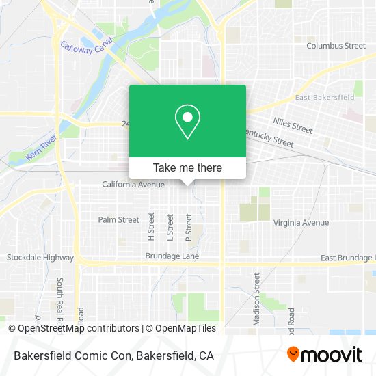 Bakersfield Comic Con map