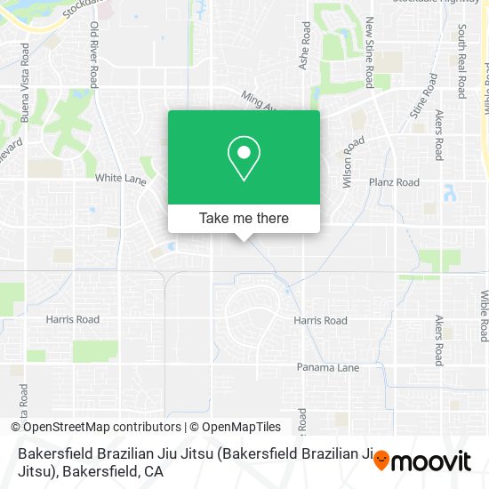 Bakersfield Brazilian Jiu Jitsu map