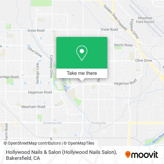 Hollywood Nails & Salon map