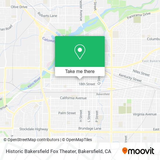 Historic Bakersfield Fox Theater map