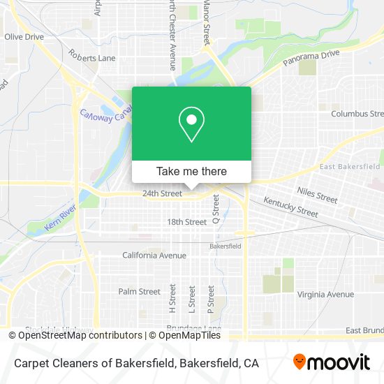 Carpet Cleaners of Bakersfield map