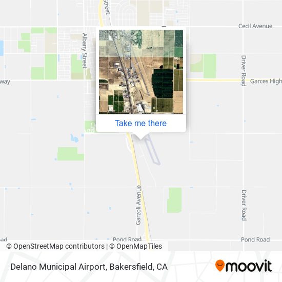 Delano Municipal Airport map