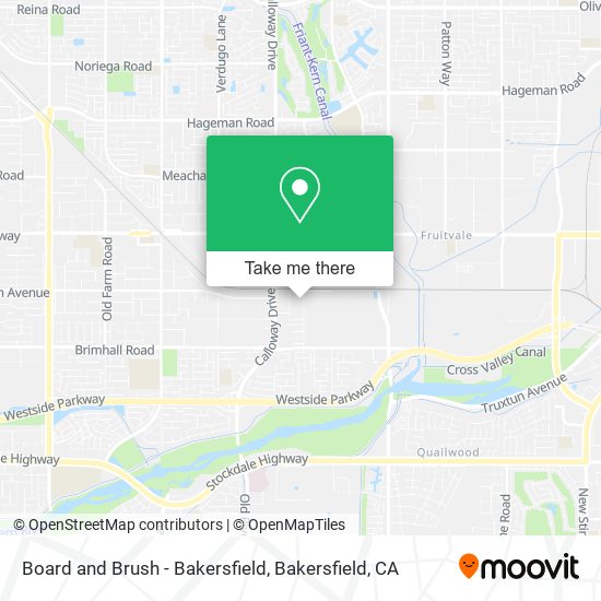 Mapa de Board and Brush - Bakersfield