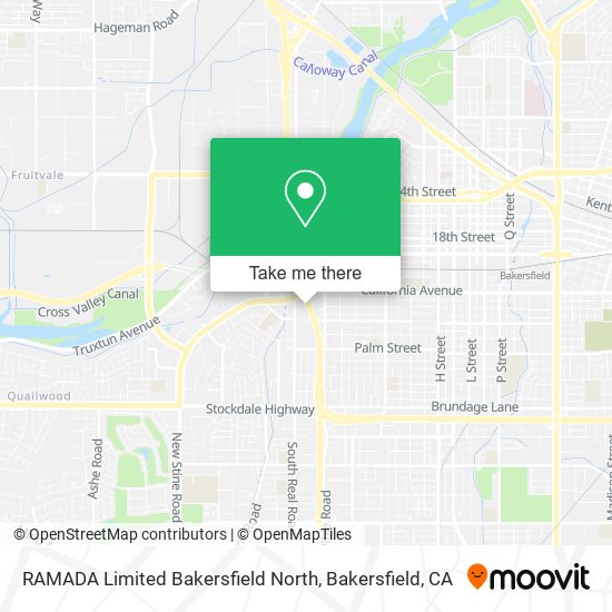 RAMADA Limited Bakersfield North map