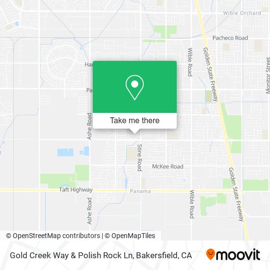 Mapa de Gold Creek Way & Polish Rock Ln