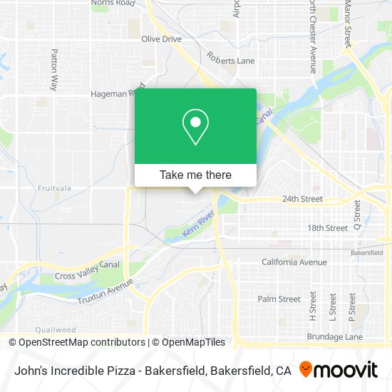 John's Incredible Pizza - Bakersfield map