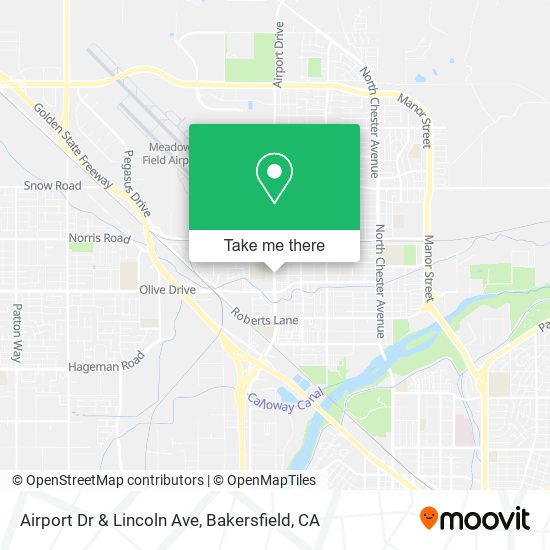 Airport Dr & Lincoln Ave map