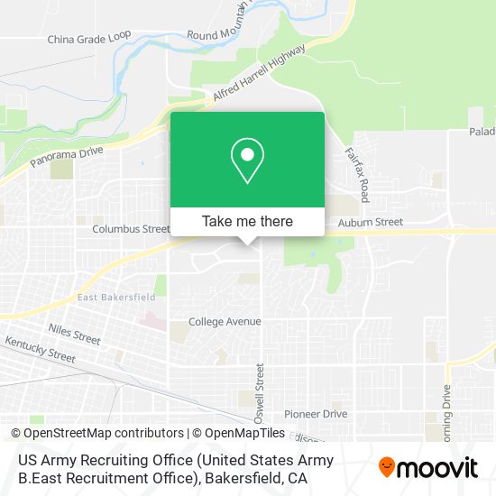 US Army Recruiting Office (United States Army B.East Recruitment Office) map