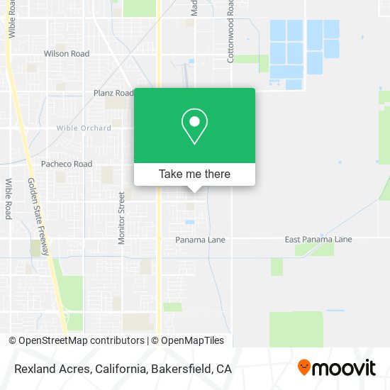 Rexland Acres, California map