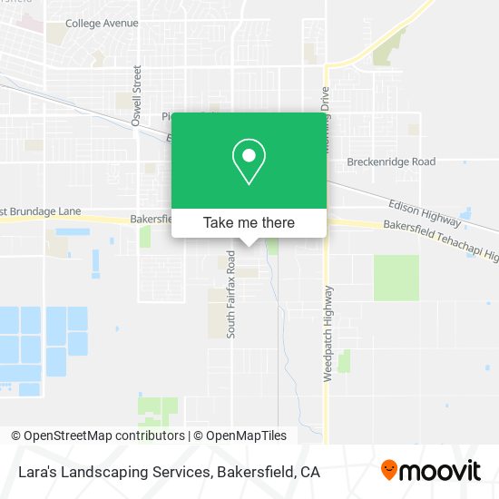 Lara's Landscaping Services map