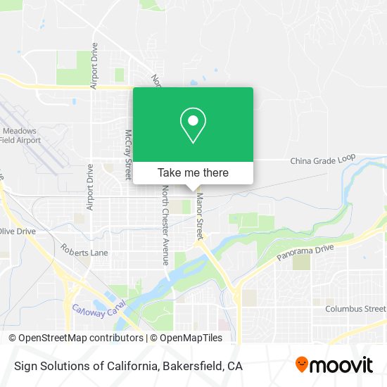 Mapa de Sign Solutions of California