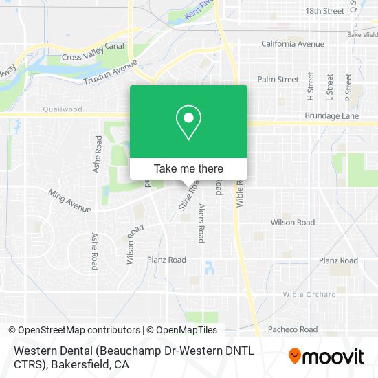 Mapa de Western Dental (Beauchamp Dr-Western DNTL CTRS)