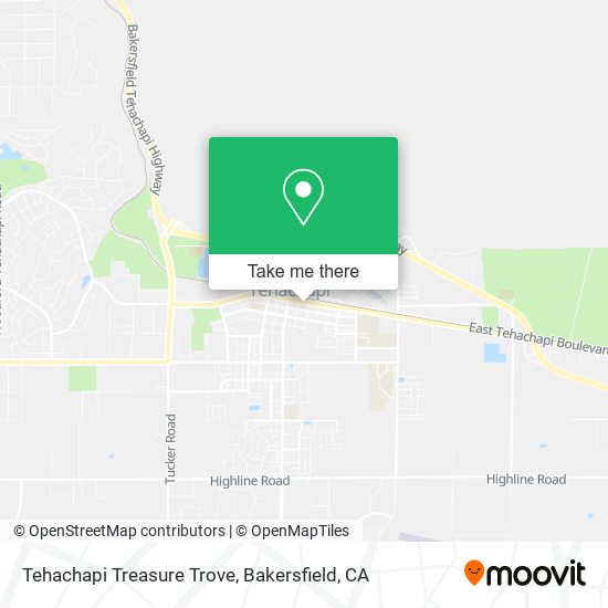 Mapa de Tehachapi Treasure Trove