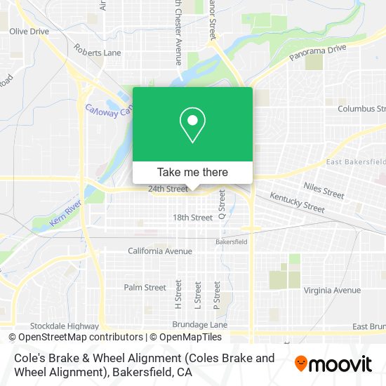 Mapa de Cole's Brake & Wheel Alignment (Coles Brake and Wheel Alignment)