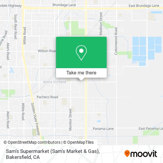 Sam's Supermarket (Sam's Market & Gas) map