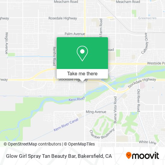 Glow Girl Spray Tan Beauty Bar map