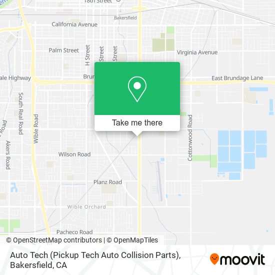 Mapa de Auto Tech (Pickup Tech Auto Collision Parts)