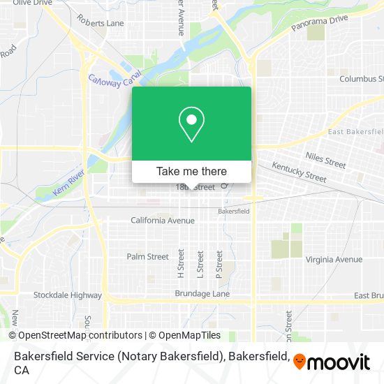 Bakersfield Service (Notary Bakersfield) map
