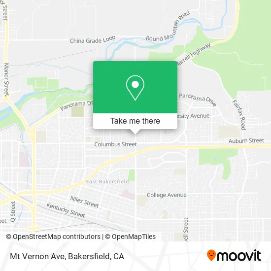 Mapa de Mt Vernon Ave