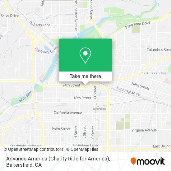 Mapa de Advance America (Charity Ride for America)