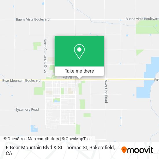 E Bear Mountain Blvd & St Thomas St map