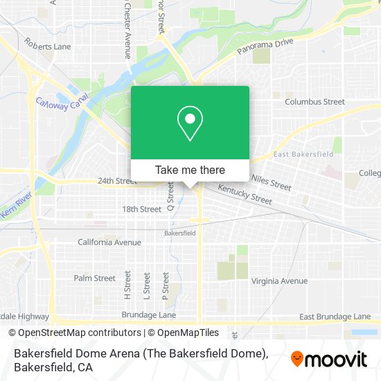 Mapa de Bakersfield Dome Arena (The Bakersfield Dome)