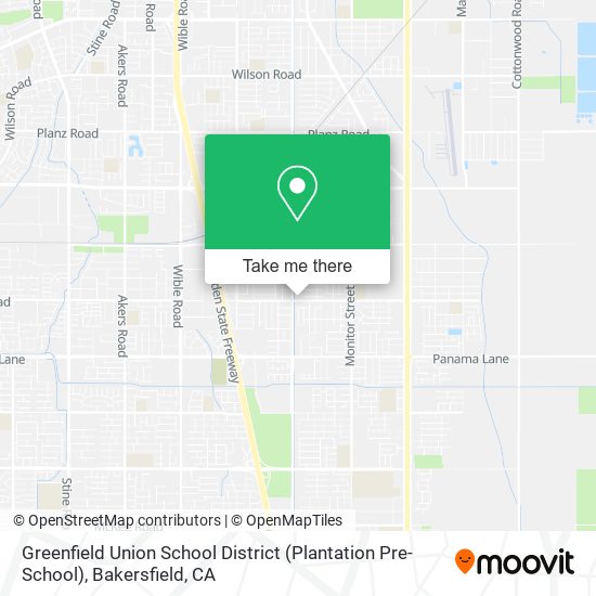 Greenfield Union School District (Plantation Pre-School) map