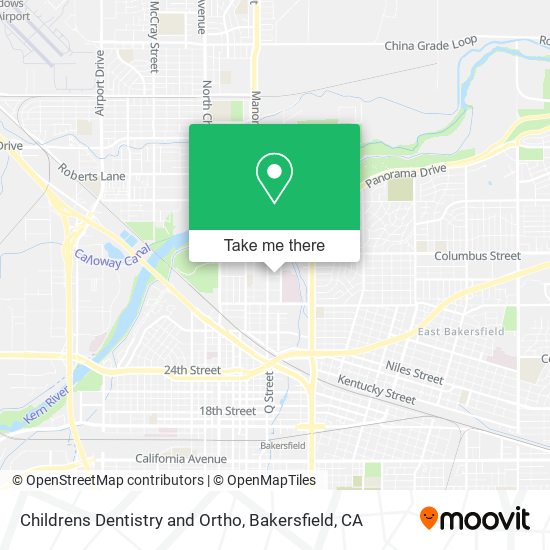 Childrens Dentistry and Ortho map