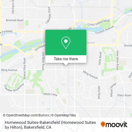 Mapa de Homewood Suites-Bakersfield (Homewood Suites by Hilton)