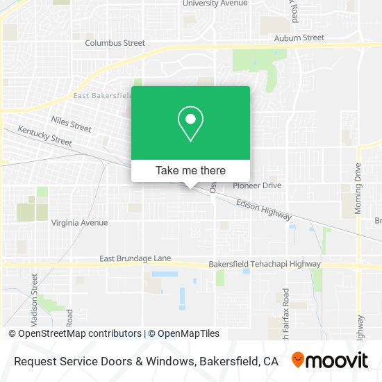 Request Service Doors & Windows map