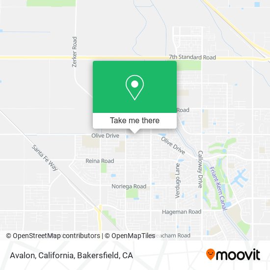 Avalon, California map