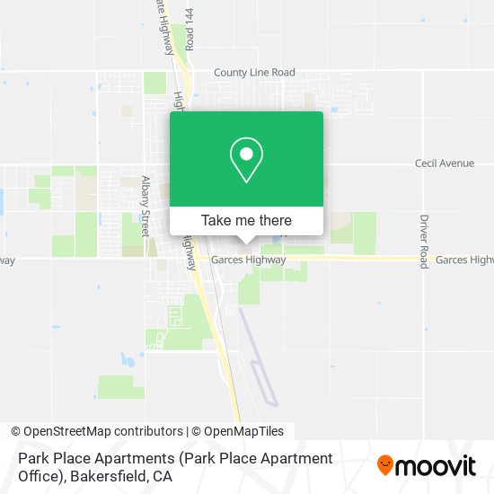 Mapa de Park Place Apartments (Park Place Apartment Office)