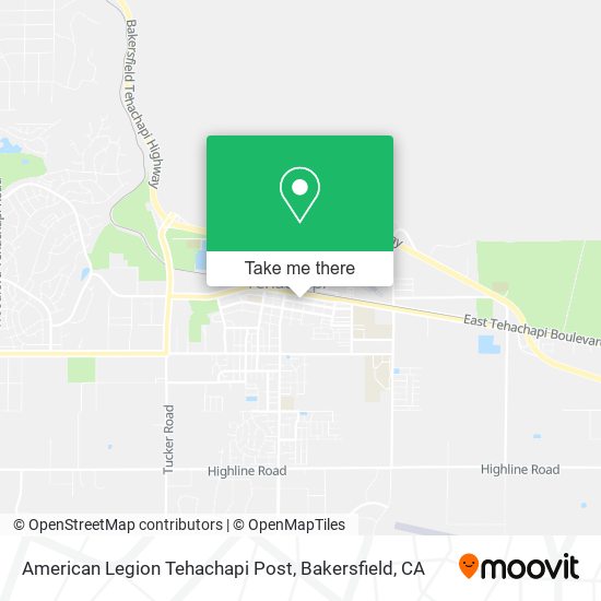 Mapa de American Legion Tehachapi Post