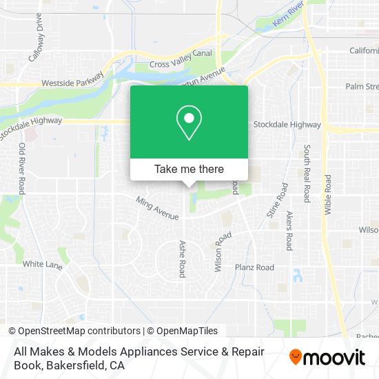 All Makes & Models Appliances Service & Repair Book map