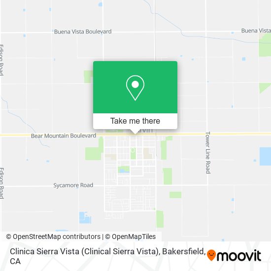 Mapa de Clinica Sierra Vista (Clinical Sierra Vista)