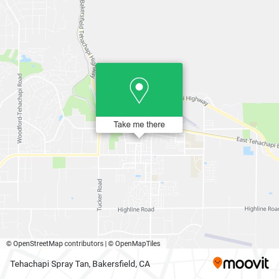 Mapa de Tehachapi Spray Tan