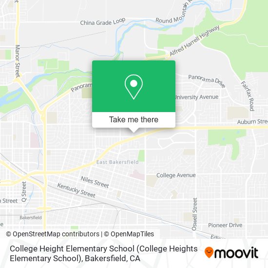 Mapa de College Height Elementary School