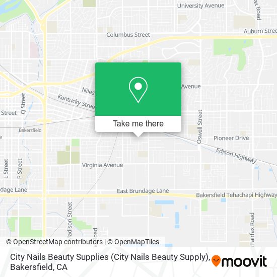 City Nails Beauty Supplies map