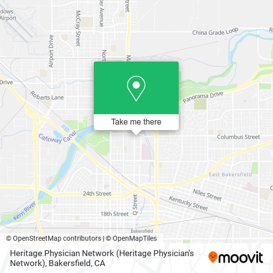 Heritage Physician Network map