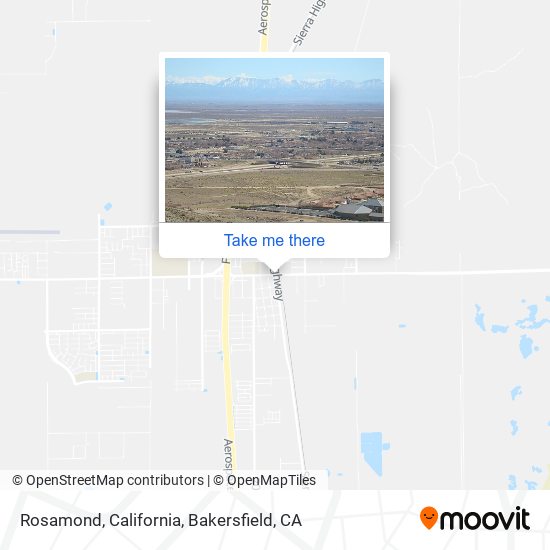 Mapa de Rosamond, California