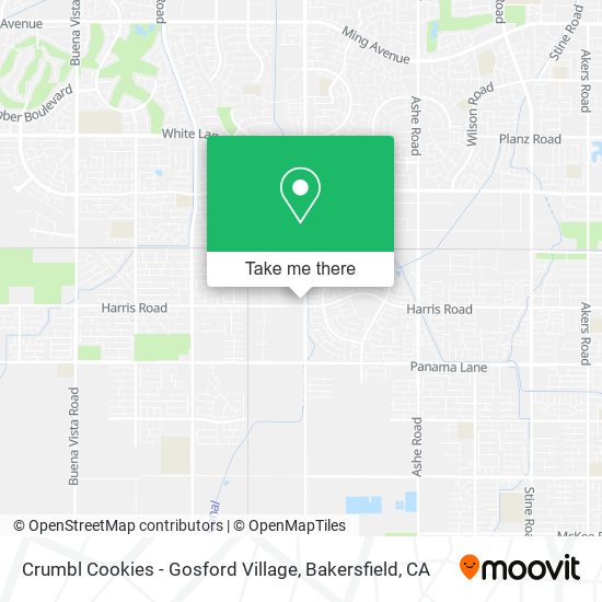 Crumbl Cookies - Gosford Village map