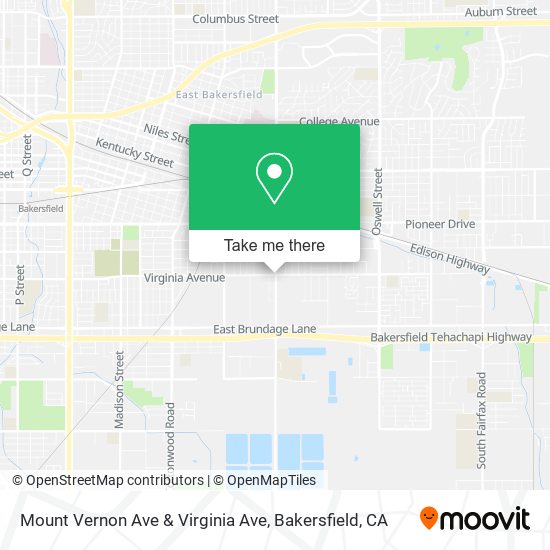 Mount Vernon Ave & Virginia Ave map