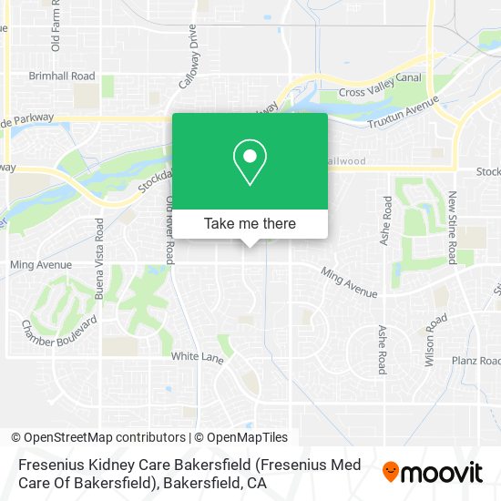 Mapa de Fresenius Kidney Care Bakersfield (Fresenius Med Care Of Bakersfield)