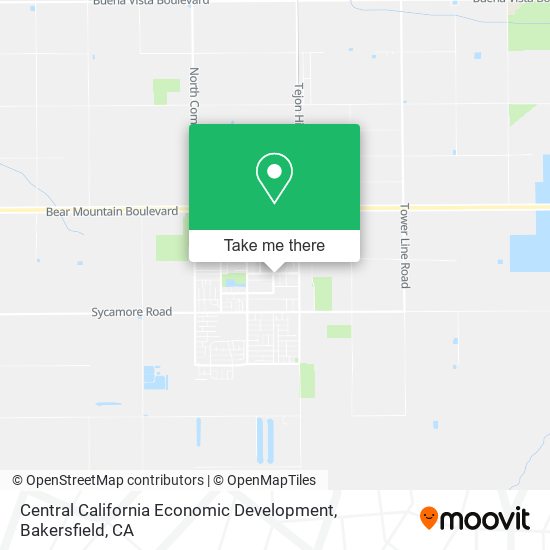 Mapa de Central California Economic Development