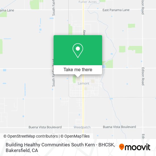 Building Healthy Communities South Kern - BHCSK map